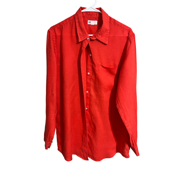 GAP Tops Gap Linen Button Down Large Tall Poshmark